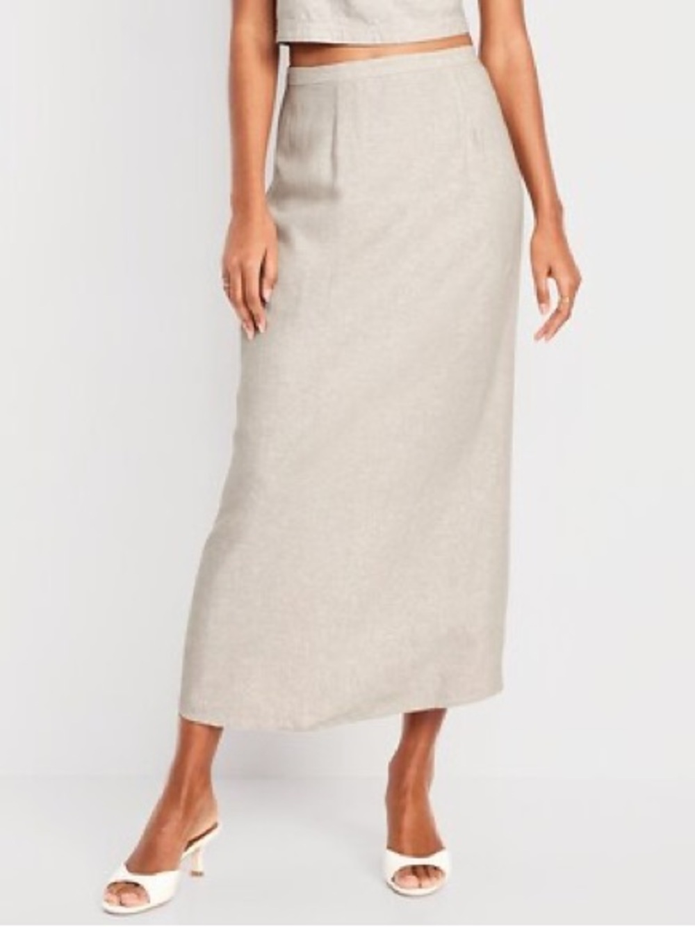 Old Navy Linen Blend Maxi Skirt